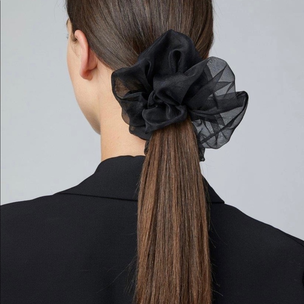 NEW Black organze Scrunchie